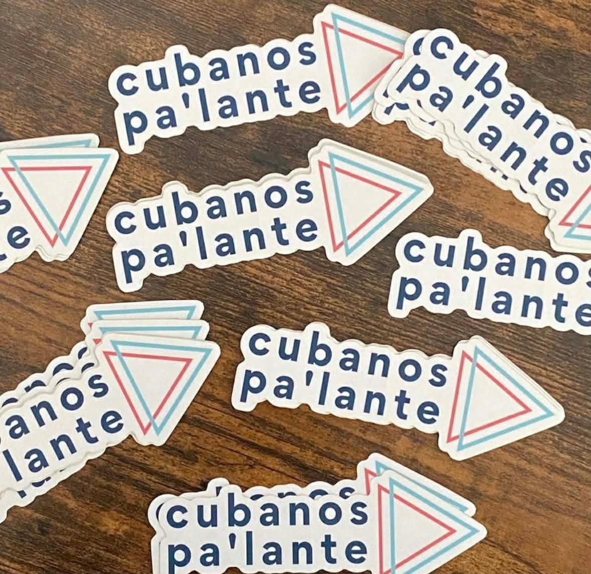 Cubanos Pa'lante stickers